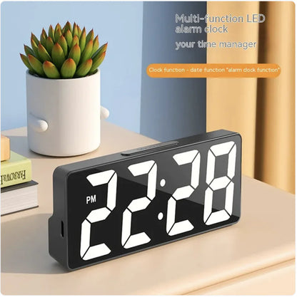 Large Screen Digital Alarm Clock with Luminous Display