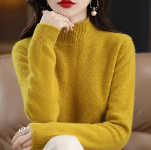 Autumn/Winter Half-High Collar Sweater