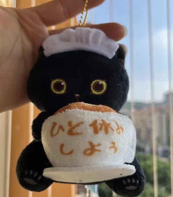 Japanese Cat Plush Doll Pendant